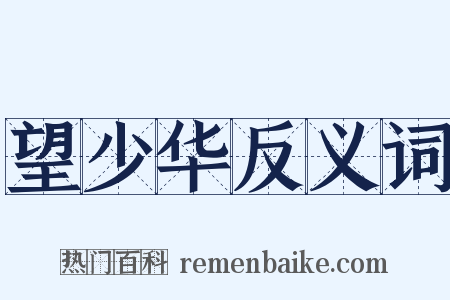 望少华反义词是什么意思的图片